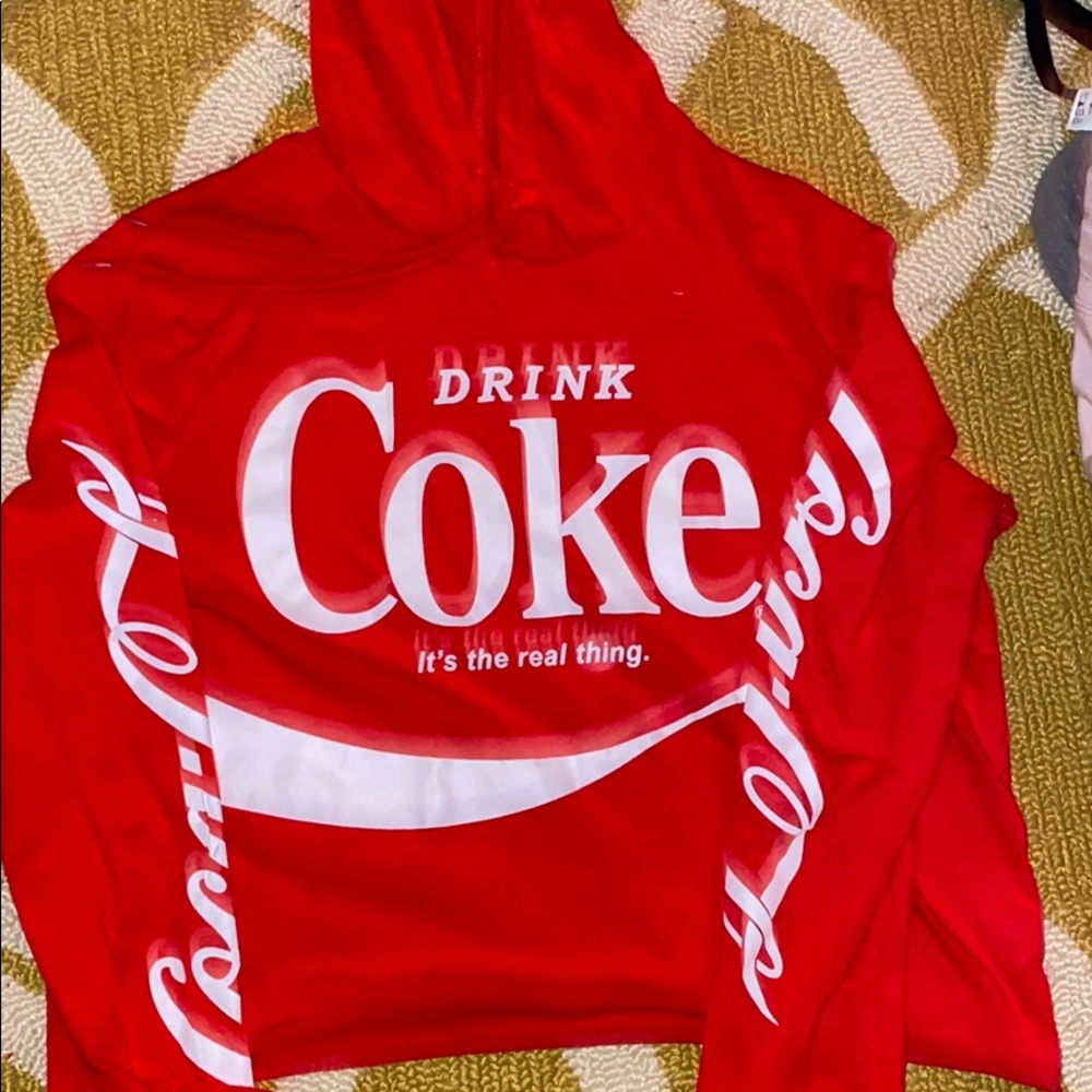 Coca Cola crop Sweater